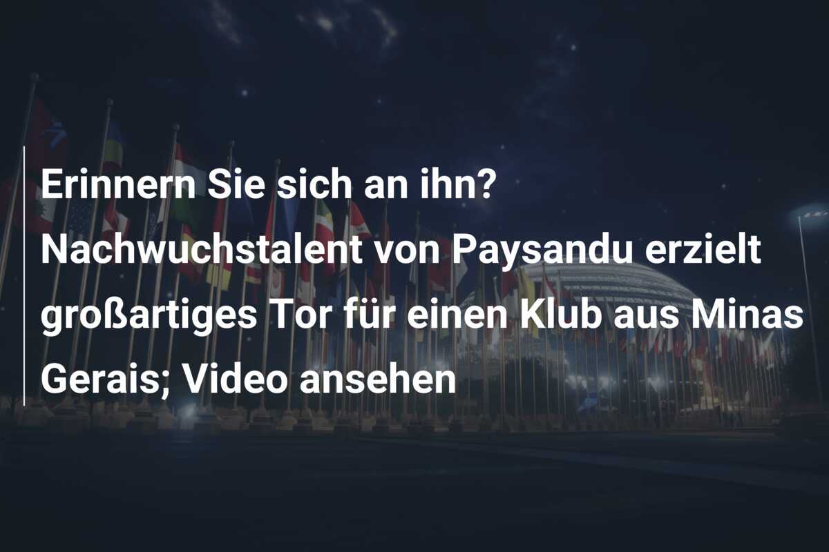 Erinnern Sie sich an ihn? Nachwuchstalent von Paysandu erzielt großartiges Tor für einen Klub aus Minas Gerais; Video ansehen