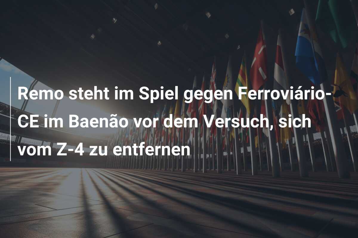 Remo steht im Spiel gegen Ferroviário-CE im Baenão vor dem Versuch, sich vom Z-4 zu entfernen