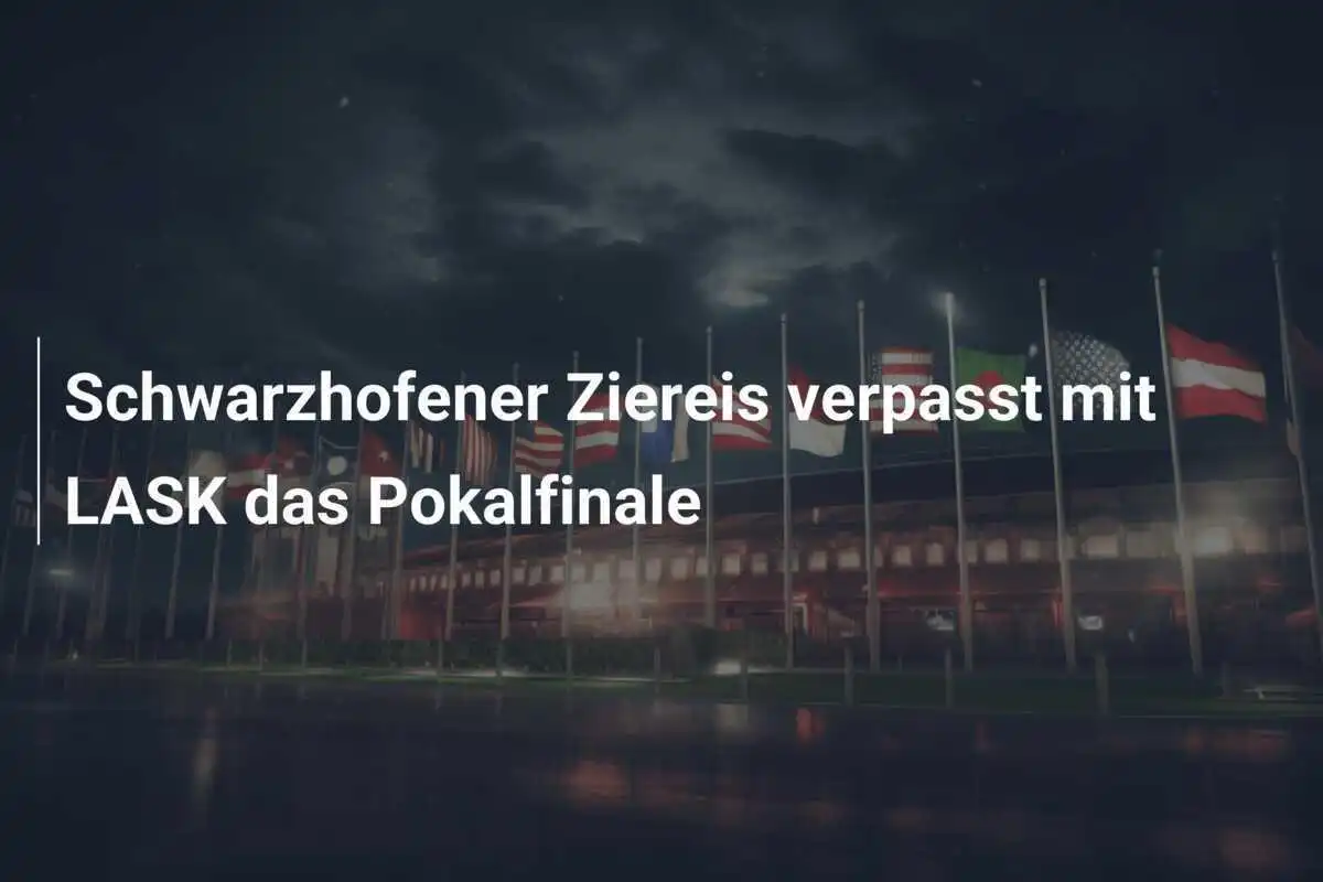Schwarzhofener Ziereis verpasst mit LASK das Pokalfinale