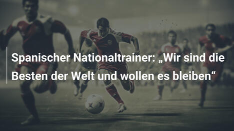 Spanischer Nationaltrainer: „Wir sind die Besten der Welt und wollen es bleiben“