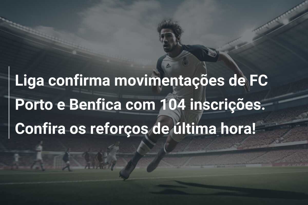 Liga confirma movimentações de FC Porto e Benfica com 104 inscrições. Confira os reforços de última hora!