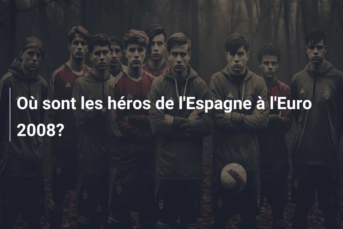 Où sont les héros de l’Espagne à l’Euro 2008?