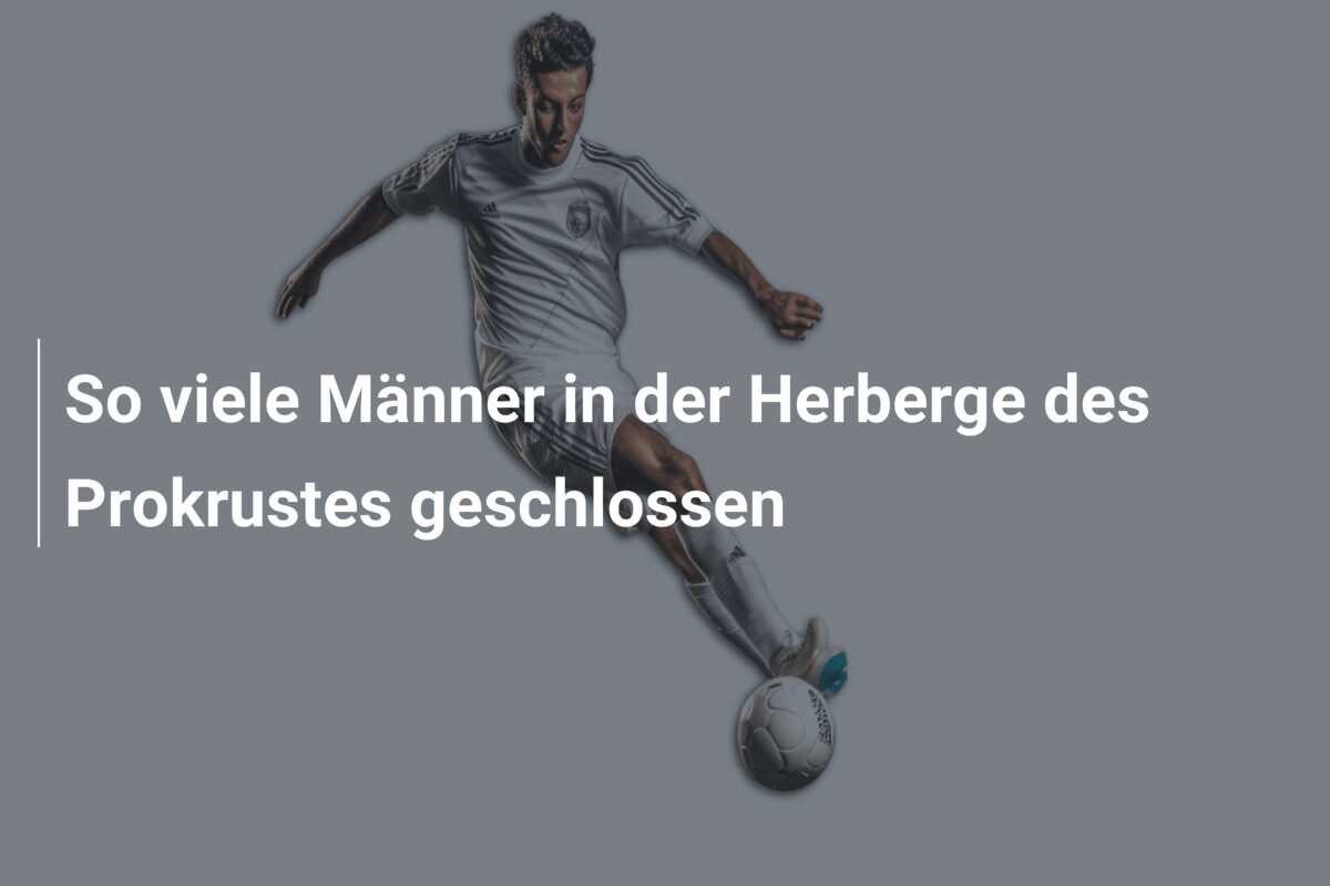So viele Männer in der Herberge des Prokrustes geschlossen