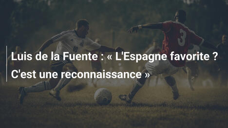 Luis de la Fuente : « L'Espagne favorite ? C'est une reconnaissance »