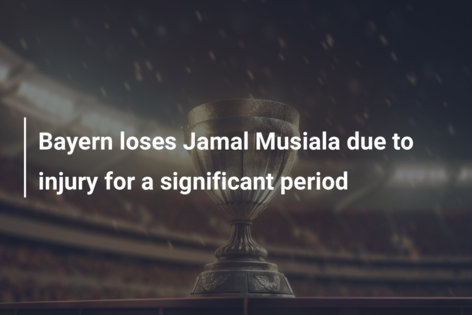 Bayern loses Jamal Musiala due to injury for a significant period