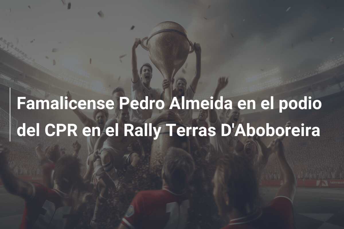 Famalicense Pedro Almeida en el podio del CPR en el Rally Terras D’Aboboreira