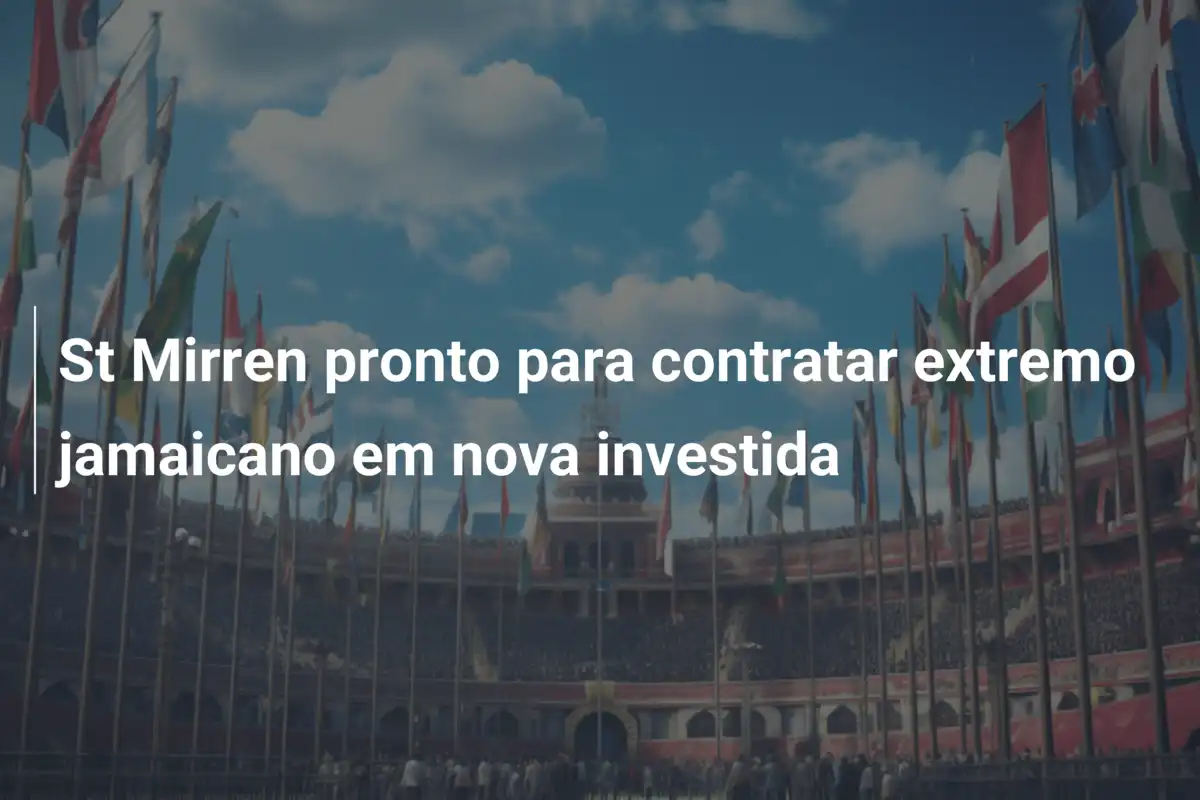 St Mirren pronto para contratar extremo jamaicano em nova investida