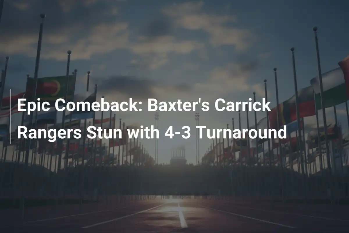 Virada Épica: Carrick Rangers Brilha com 4-3