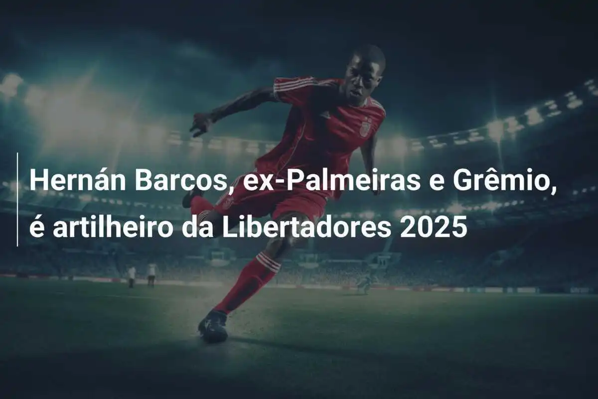 Hernán Barcos, ex-Palmeiras e Grêmio, é artilheiro da Libertadores 2025