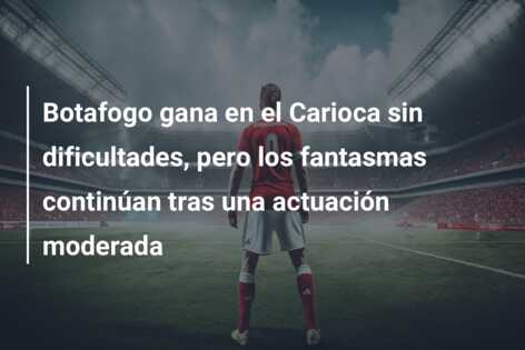 Botafogo gana en el Carioca sin dificultades, pero los fantasmas continúan tras una actuación moderada