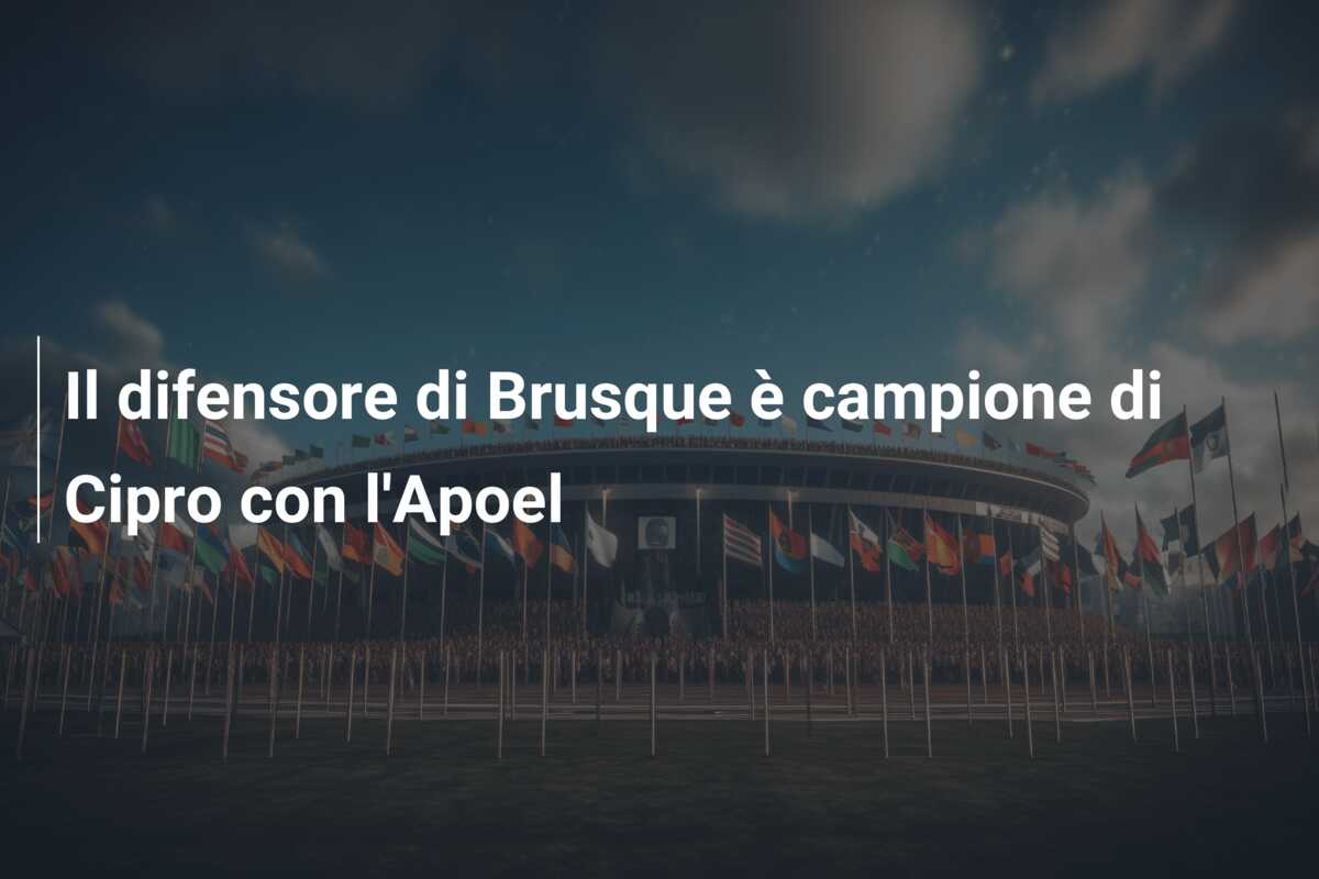 Il difensore di Brusque è campione di Cipro con l’Apoel