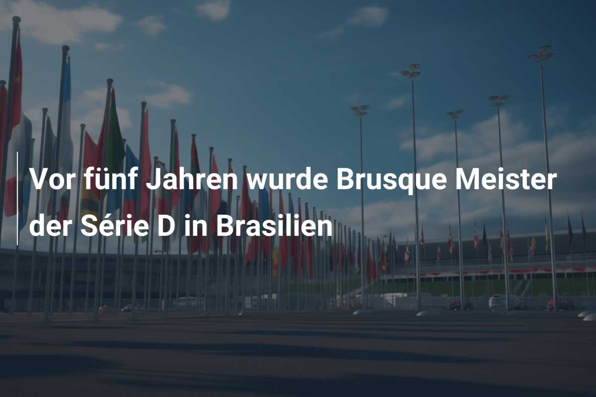 Vor fünf Jahren wurde Brusque Meister der Série D in Brasilien