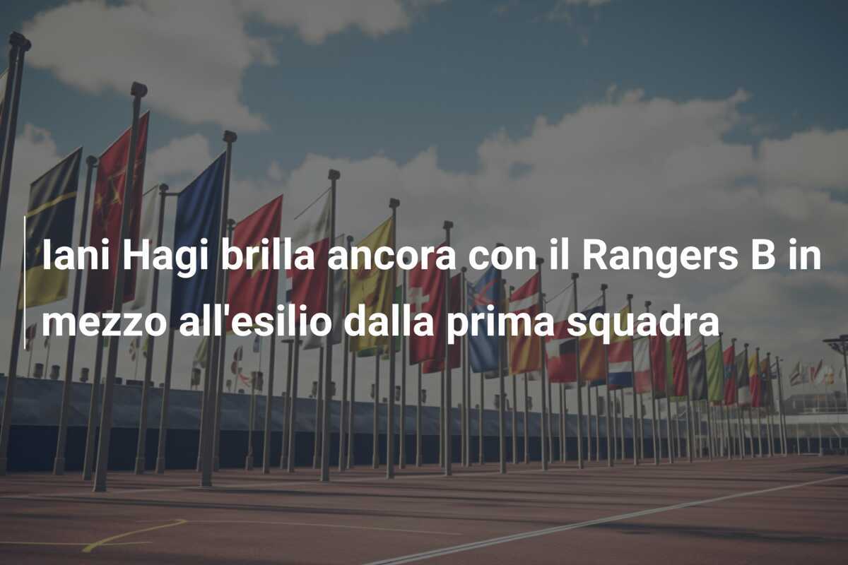 Iani Hagi brilla ancora con il Rangers B in mezzo all'esilio dalla prima squadra
