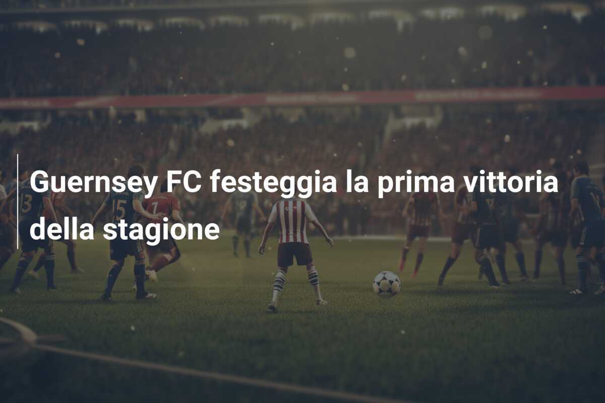 Guernsey FC festeggia la prima vittoria della stagione