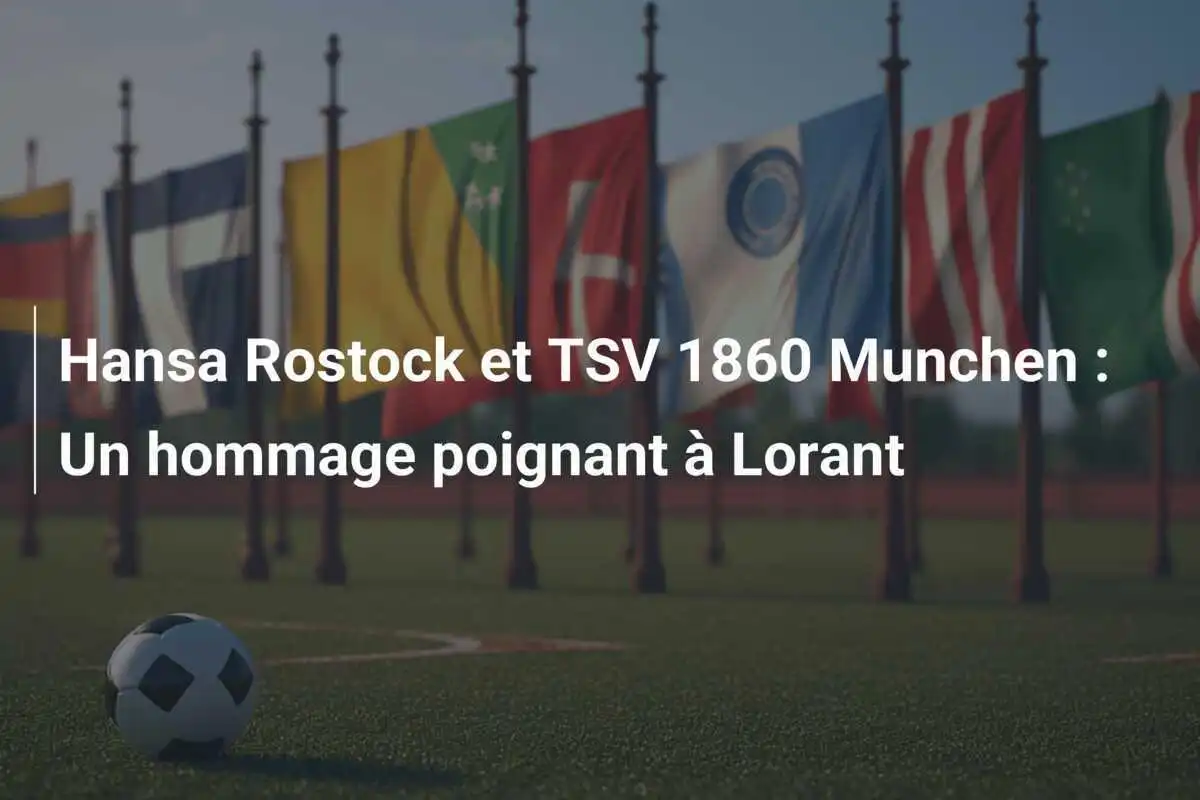Hansa Rostock et TSV 1860 Munchen : Un hommage poignant à Lorant