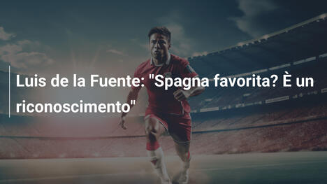 Luis de la Fuente: "Spagna favorita? È un riconoscimento"