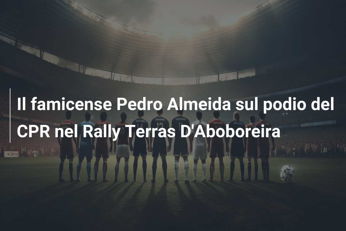 Il famicense Pedro Almeida sul podio del CPR nel Rally Terras D’Aboboreira