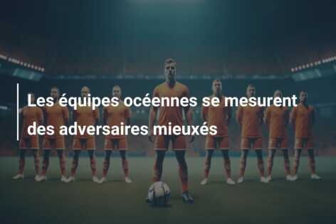 Les équipes océennes se mesurent des adversaires mieuxés