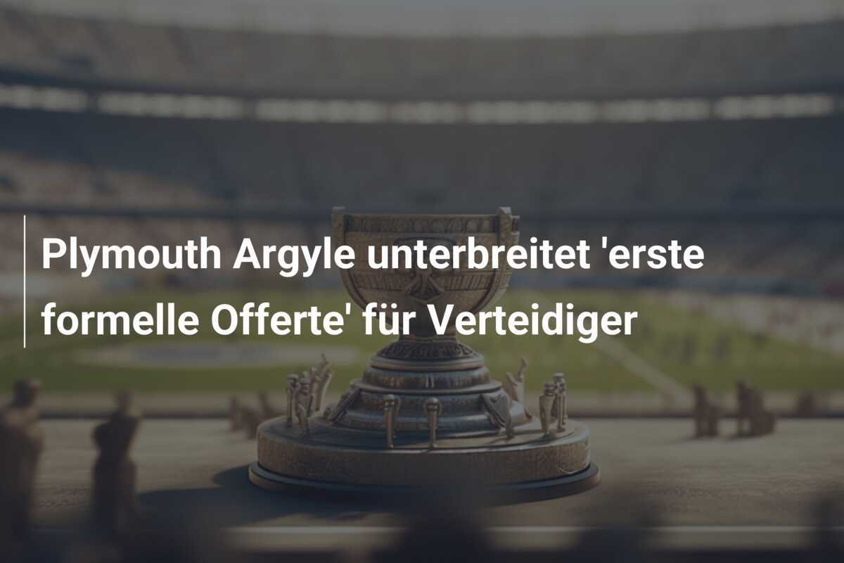 Plymouth Argyle unterbreitet 'erste formelle Offerte' für Verteidiger
