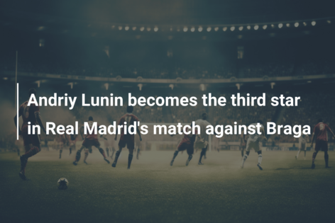 Andriy Lunin becomes the third star in Real Madrid’s match against Braga
