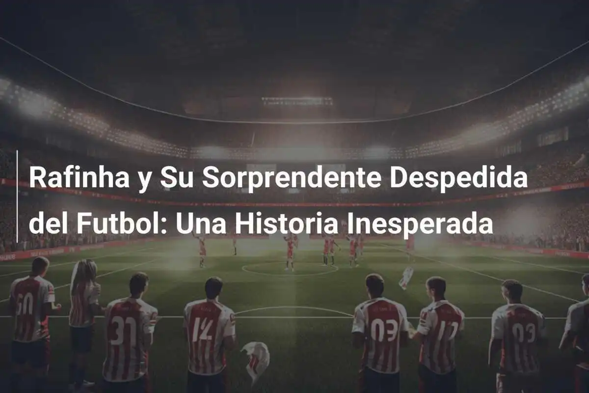 Rafinha y Su Sorprendente Despedida del Futbol: Una Historia Inesperada