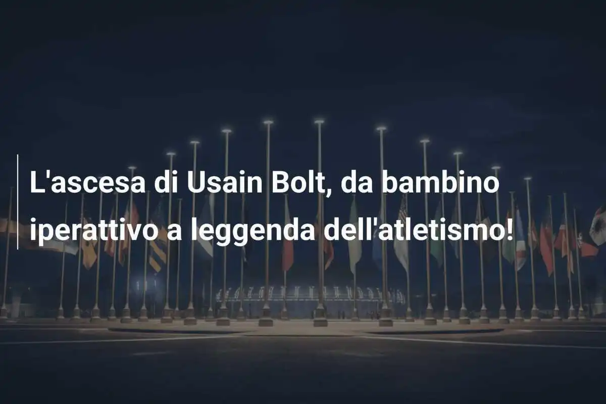 L'ascesa di Usain Bolt, da bambino iperattivo a leggenda dell'atletismo!