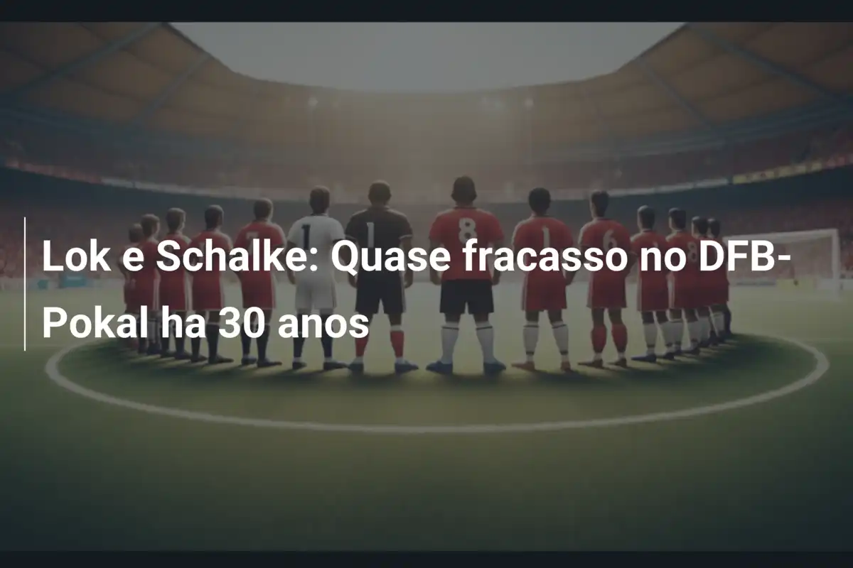 Lok e Schalke: Quase fracasso no DFB-Pokal ha 30 anos
