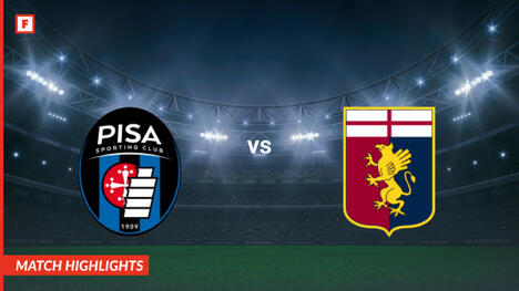 Pisa 1909 - Genoa gol e momenti salienti
