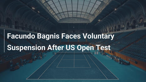 Facundo Bagnis steht vor freiwilliger Sperre nach US-Open-Test