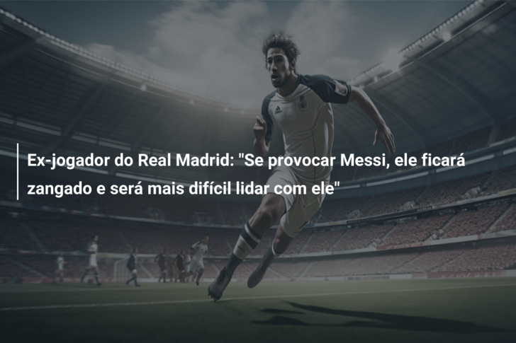 Ex-jogador do Real Madrid: “Se provocar Messi, ele ficará zangado e será mais difícil lidar com ele”