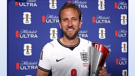 Kane eletto miglior giocatore in Inghilterra-Croazia
