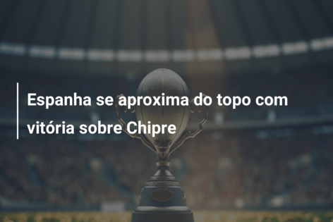 Espanha se aproxima do topo com vitória sobre Chipre