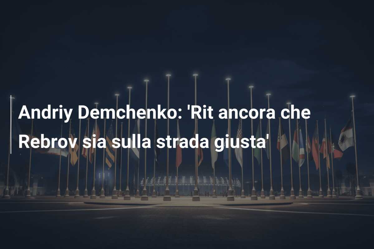 Andriy Demchenko: ‘Rit ancora che Rebrov sia sulla strada giusta’