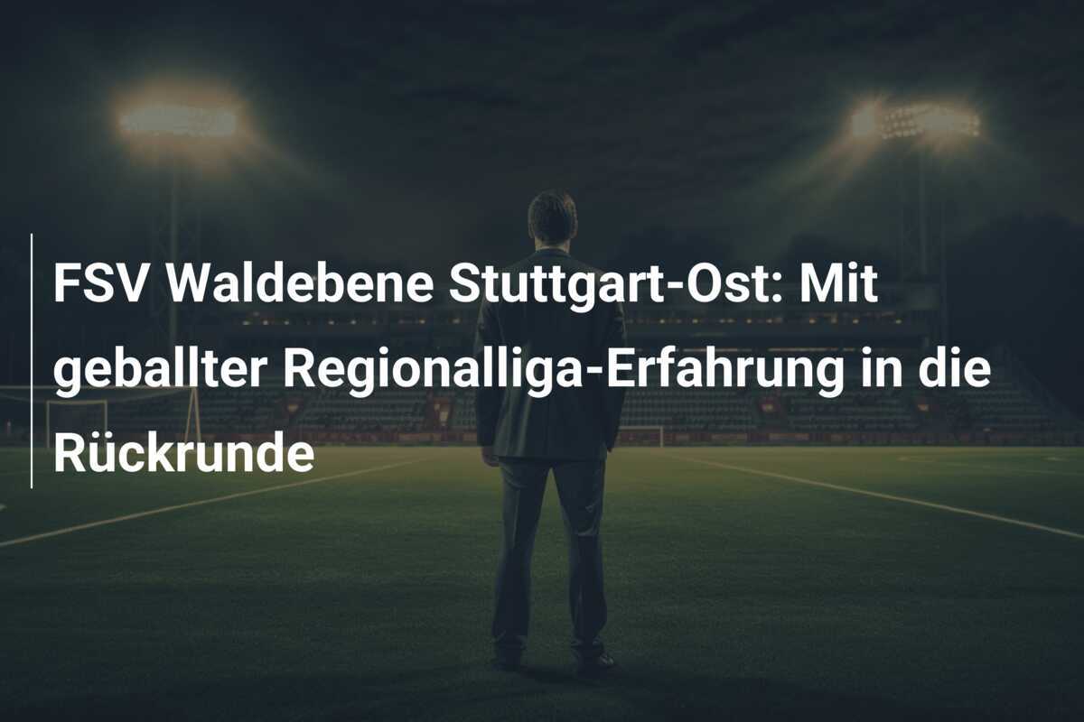 FSV Waldebene Stuttgart-Ost: Mit geballter Regionalliga-Erfahrung in die Rückrunde