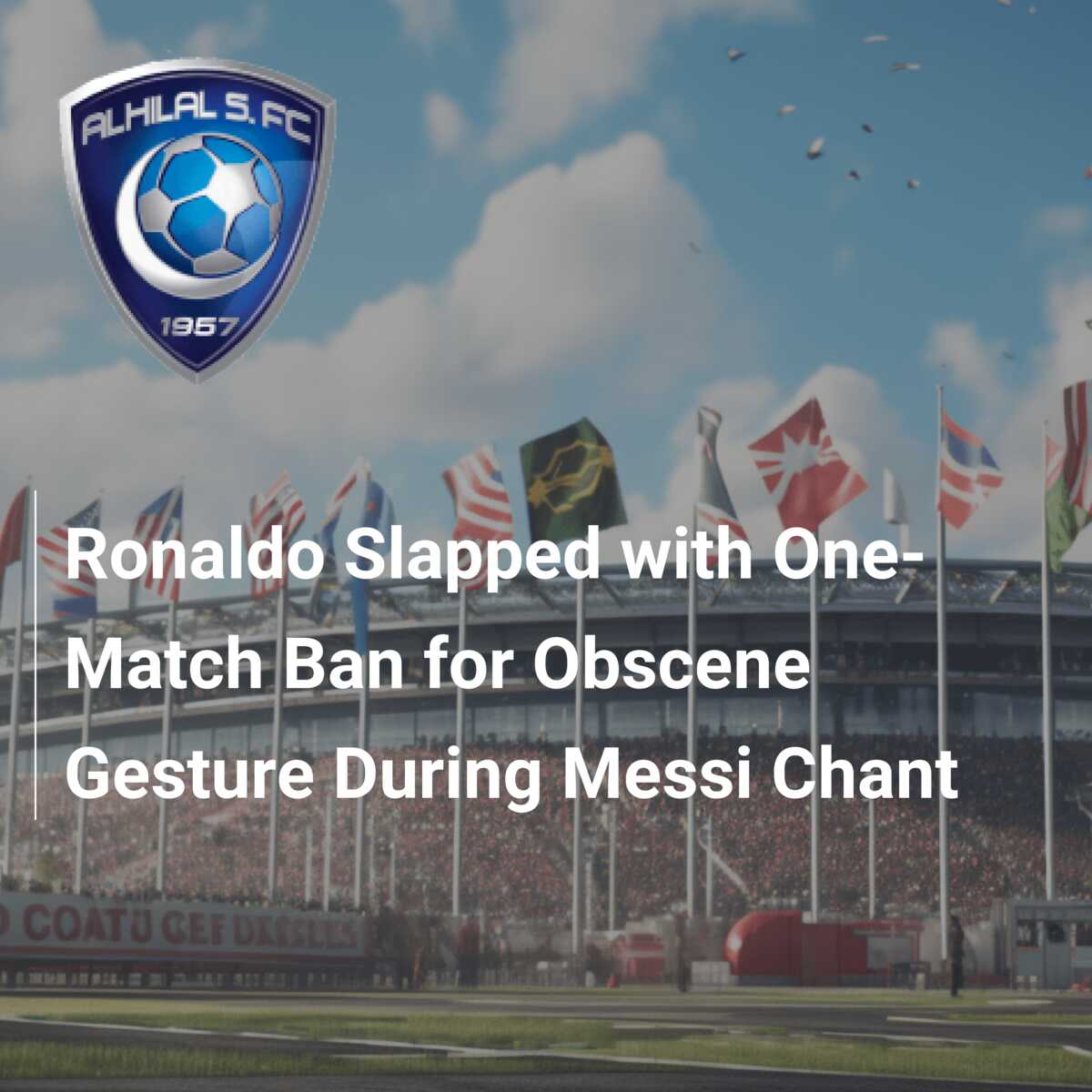 Ronaldo receives one-match ban after obscene pelvic gesture to 'Messi'  chants