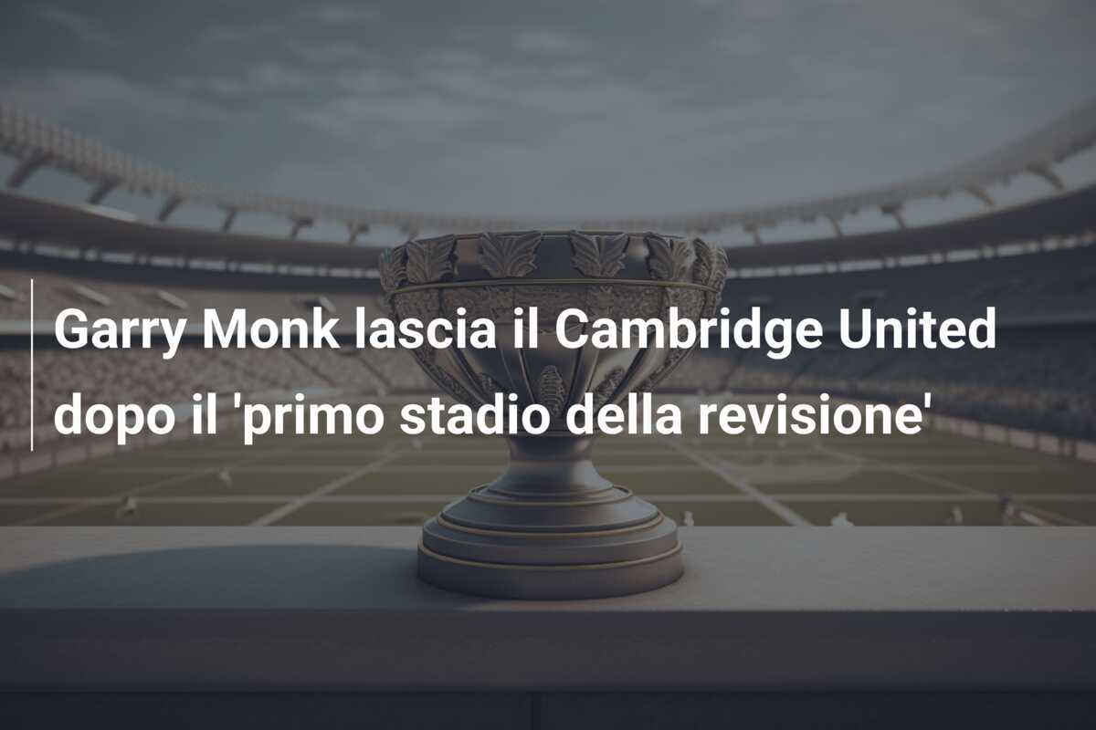 Garry Monk lascia il Cambridge United dopo il 'primo stadio della revisione'