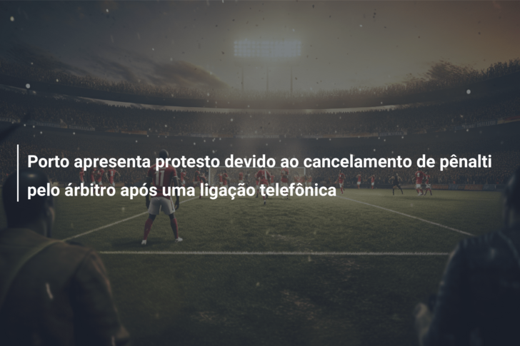 Porto apresenta protesto devido ao cancelamento de pênalti pelo árbitro após uma ligação telefônica