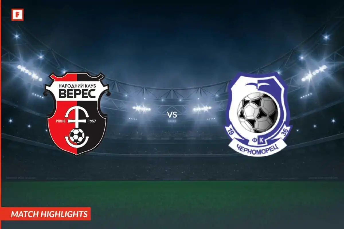 FC Veres Rivne - Chornomorets Odesa gol e momenti salienti