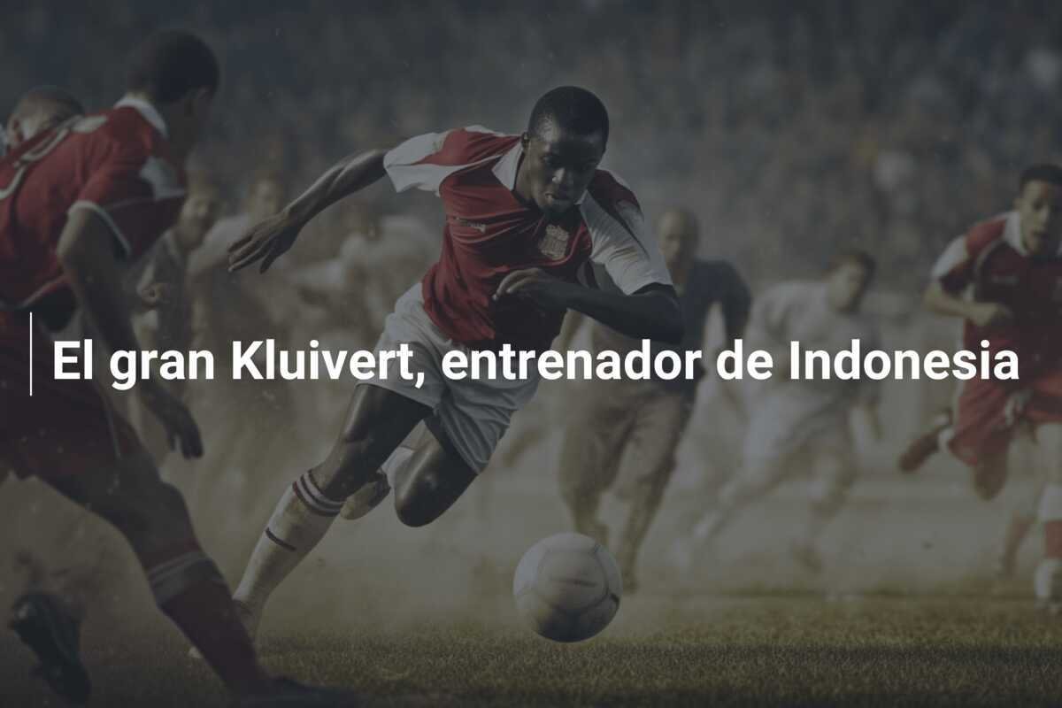 El gran Kluivert, entrenador de Indonesia