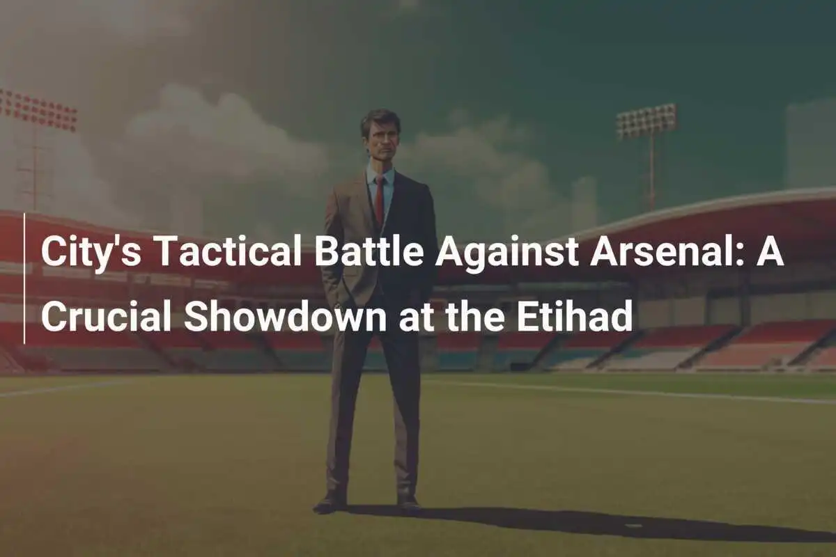 Perang Taktik City Melawan Arsenal: Pertarungan Krusial di Etihad