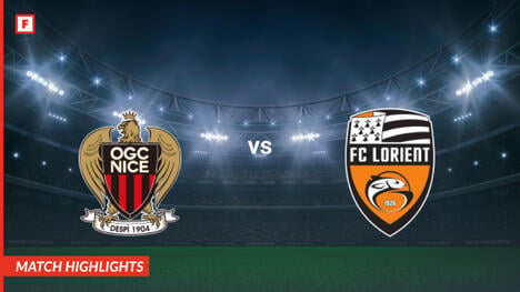 Nice - Lorient buts et temps forts