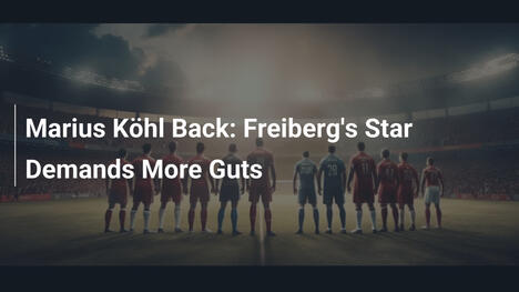 Marius Kehl zurück: Freibergs Star fordert mehr Mut