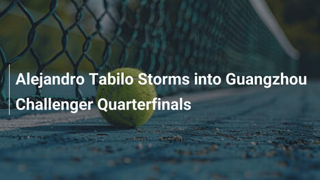 Alejandro Tabilo stürmt in die Guangzhou Challenger-Viertelfinals
