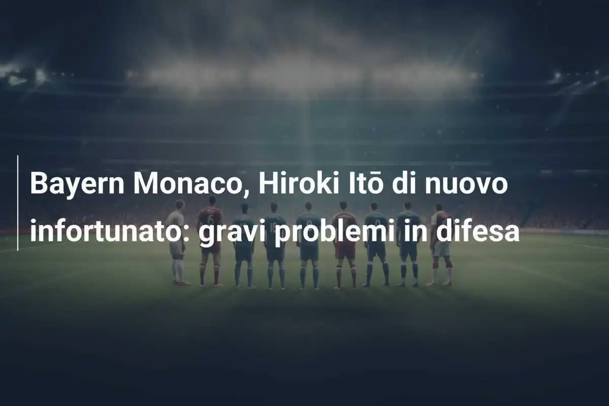 Bayern Monaco, Hiroki Itō di nuovo infortunato: gravi problemi in difesa