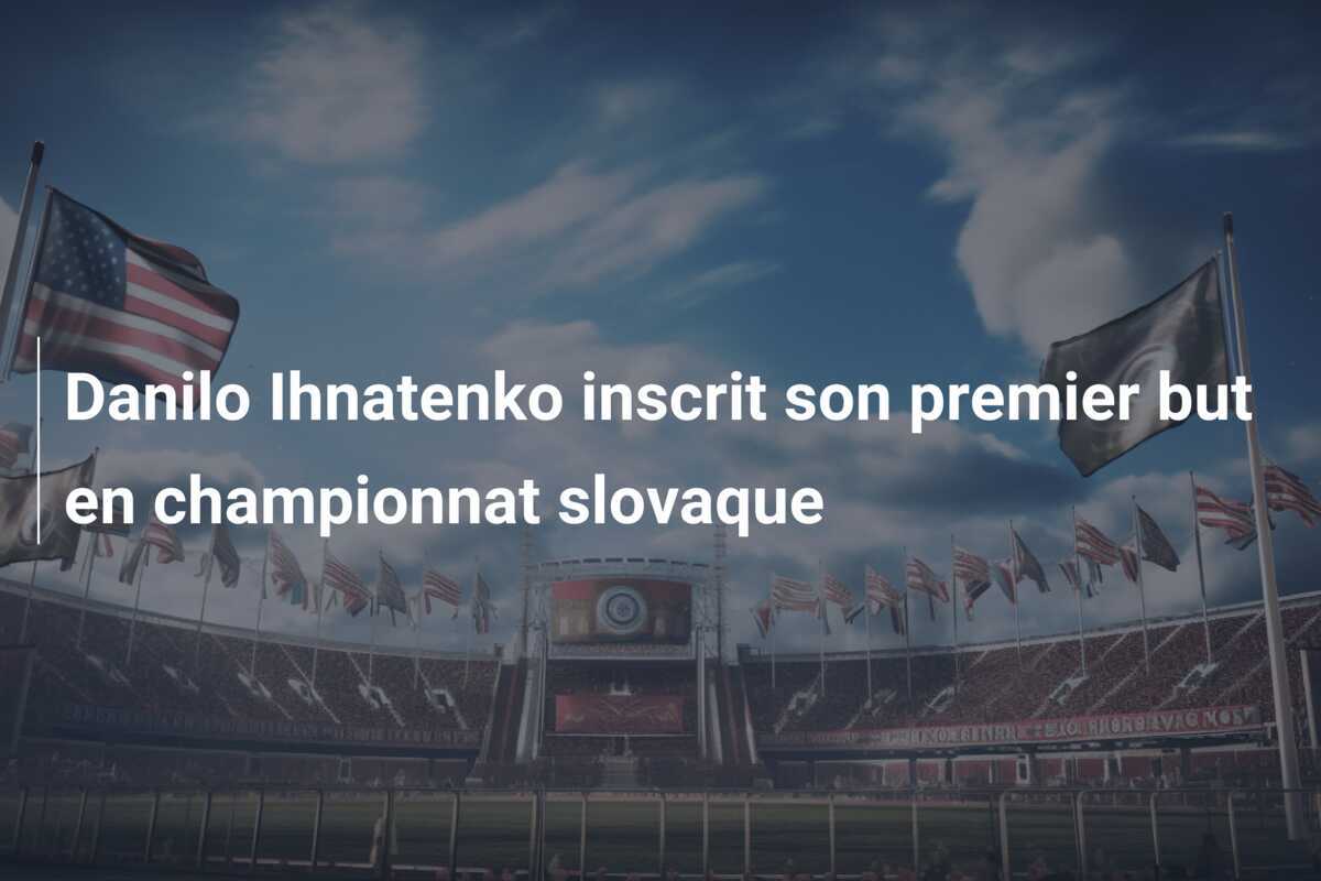 Danilo Ihnatenko inscrit son premier but en championnat slovaque