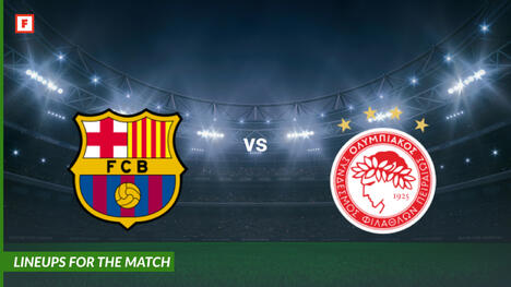 บาร์เซโลนา ปะทะ Olympiacos Piraeus: รายชื่อผู้เล่นสำหรับการแข่งขัน