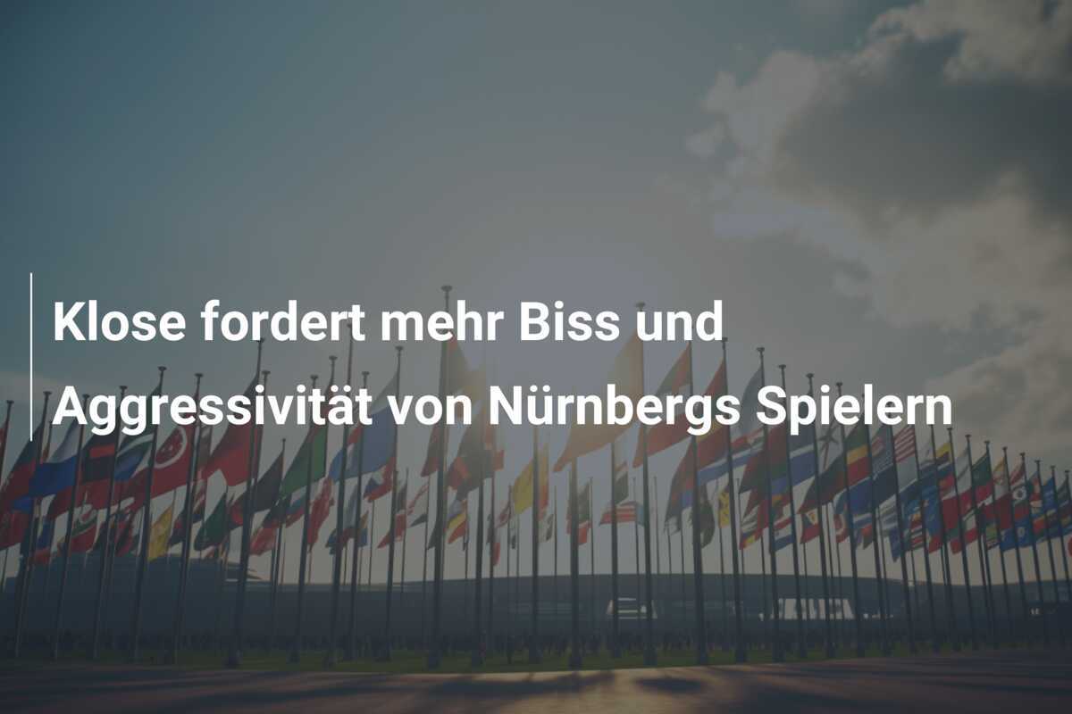 Klose fordert mehr Biss und Aggressivität von Nürnbergs Spielern