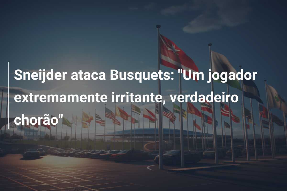 Sneijder ataca Busquets: "Um jogador extremamente irritante, verdadeiro chorão"