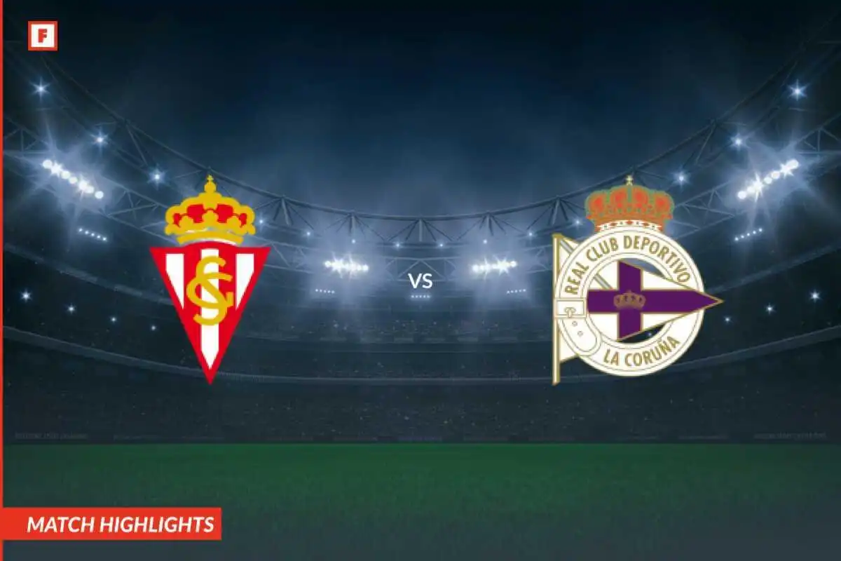Sporting de Gijon - Deportivo de La Coruna gol e momenti salienti