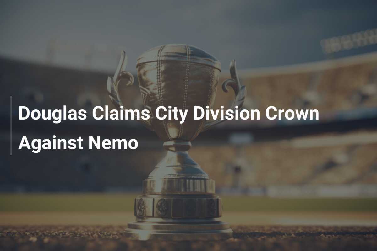 Douglas zdobywa tytuł mistrza w juniorach po zwycięstwie nad Nemo